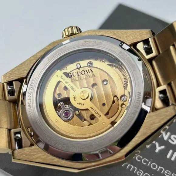 Bulova Surveyor Gold 39mm Tone Stainless Steel Men's Automatic Watch